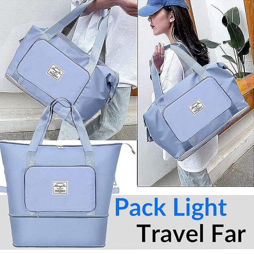Expandable Folding Travel Bag for Women, Luggage Bag for Travel (Multicolor)